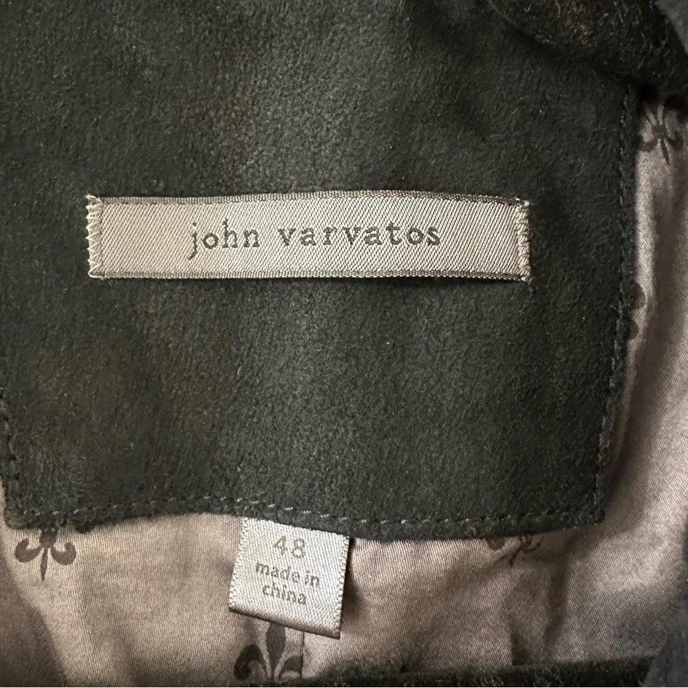 John Varvatos Collection Goat Suede Hook And Bar Slim Fit Jacket size 48